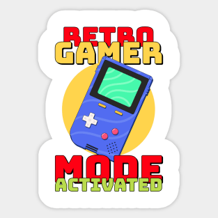 Retro gamer mode activated. geeky Sticker